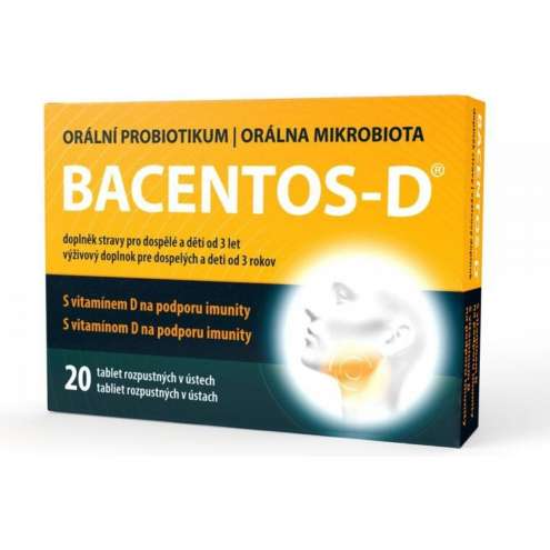 BACENTOS-D orální probiotikum tbl.20